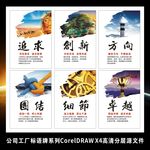 企业文化励志车间标语挂图
