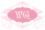婚礼水牌吊牌字母WG欧花纹边框
