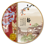 新中式抽象山水图片