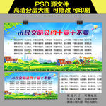 市民文明公约十要十不要展板