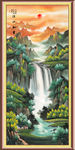 竖幅山水画