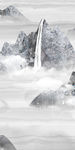 中式大气玄关山水 TIF分层