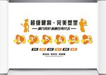 健身房文化墙图片