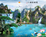 山水画 水墨山水画 意境山水画
