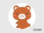 卡通熊插画图标