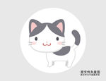 卡通小猫咪插画图标