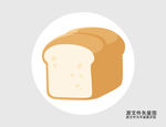 卡通面包插画图标