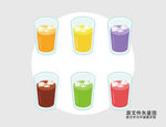 卡通饮料插画图标