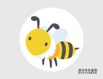 卡通蜜蜂插画图标
