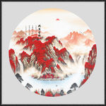 鸿运当头国画