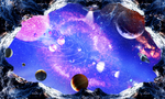 宇宙星空立体画