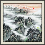山水画 水墨山水画 意境山水画