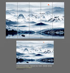 电视背景墙 水墨背景墙