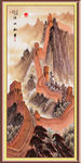 竖幅山水画