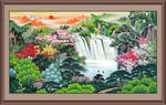聚宝盆山水画