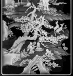 山水灰度图