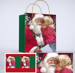 圣诞节手绘圣诞老人礼品袋设计