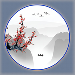 水墨梅花
