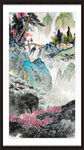 竖幅山水画