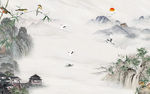 大气新中式山水图 TIF分层