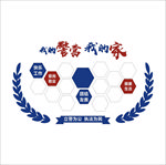 警营之家公安照片墙