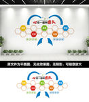 心形企业文化墙照片墙