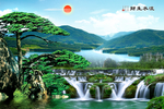 山水背景墙