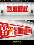 党的光辉发展历程文化墙