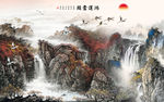 新款 中式新山水画 tif分层