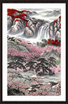 竖幅山水画