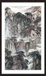竖幅山水画