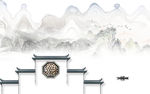 徽派新爆款山水画 tif分层
