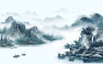 简约山水新款新画 TIF分层