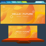 橙色背景 暖色背景