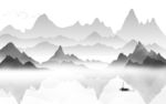 别墅唯美新山水画 tif分层
