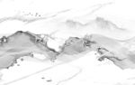 烟雾唯美新山水画 tif分层