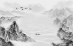 高雅新唯美山水画 tif分层