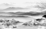 唯美 现代新山水画 tif分层