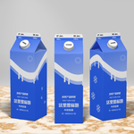牛奶纸盒组合包装样机设计