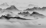 背景墙灰色山水新画 TIF分层