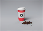 VI产品logo包装样机咖啡杯