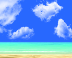 沙滩蓝天