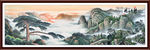 山水画水墨山水画 意境山水画