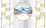 新中式背景墙
