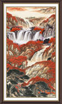 竖幅山水画