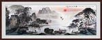 山水画水墨山水画 意境山水画