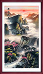 竖幅山水画