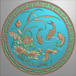 精雕图 荷花