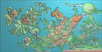 精雕图 花草动物
