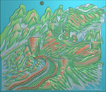 精雕图 山水